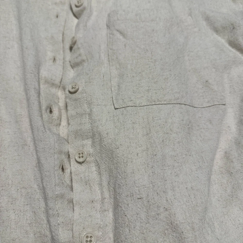 Cream Button-Up Shirt - Picture 3 of 4